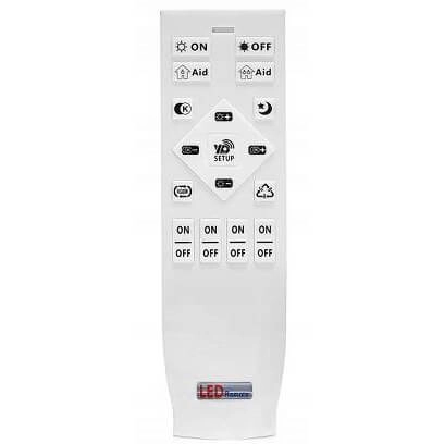 Dekoracyjny plafon Ring 883 DomenoLED 80W 3000K-6000K z pilotem czarny