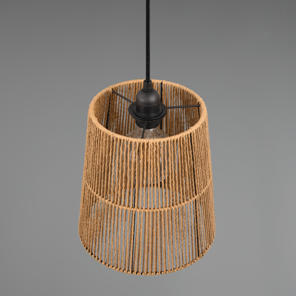Zwisająca lampa Holm R31041026 RL Light zwis cage do salonu brązowy czarny