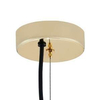 Wisząca LAMPA hygge ALUR S 10737109 Kaspa szklana OPRAWA kulisty ZWIS skandynawski kula ball złota przezroczysta