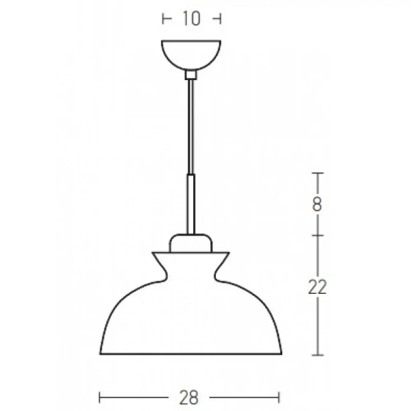 Skandynawska wisząca lampa 180067 nad kanapę do salonu niebieski