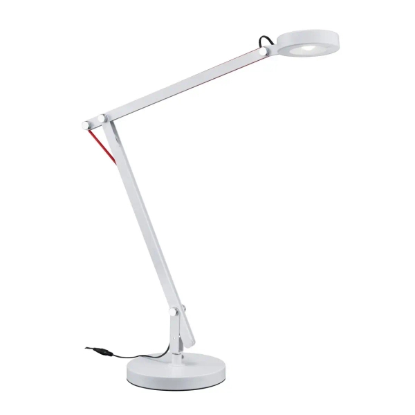 Biurkowa lampa AMSTERDAM 527920101 biała regulowana 1xLED 5W 3000K