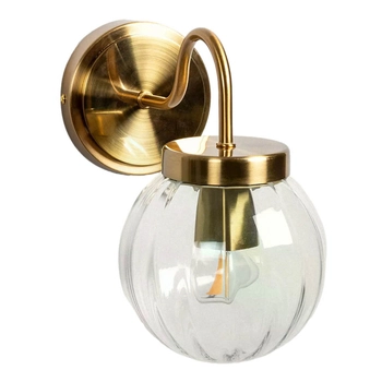 Szklana lampa ścienna Librio ABR-KZS-E27 Abruzzo IP44 złoty przezroczysty