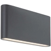 Elewacyjna LAMPA ścienna NESNA 7952 Rabalux prostokątna OPRAWA zewnętrzna LED 12W 3000K kinkiet IP54 grafitowa
