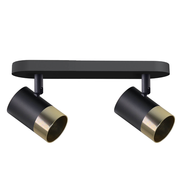 Lampa przysufitowa Tobi 92-27429 tuby regulowane czarne złote