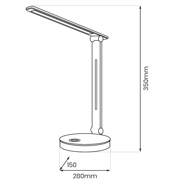 Lampka biurkowa BRUNO BLACK ML1628 LED 5W 3000-6000K RGB czarna