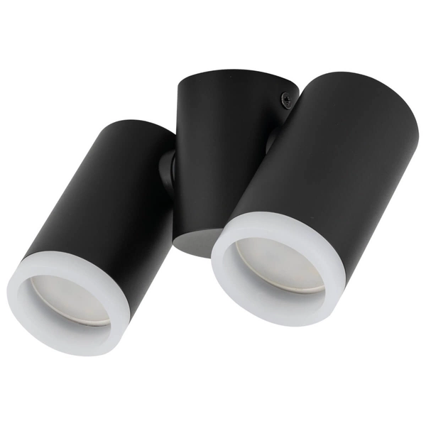 Nasufitowa lampa do salonu Jet 4539 z regulacją sople rurki czarna