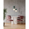 Zwisowa lampa do salonu VILROSA LE44554 z ceramiki biała ciemnozielona
