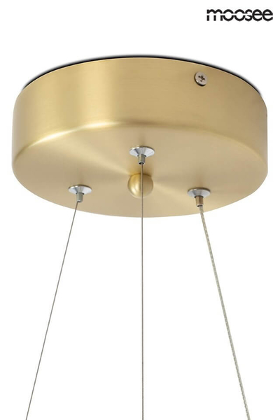 Wisząca lampa designerska Serpiente LED 32W nad stół złota