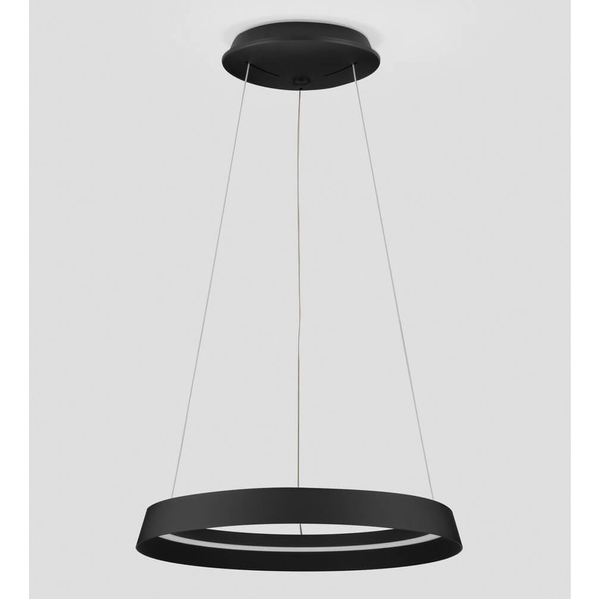 Sypialniana lampa pierścieniowa BATALLAS LE44786 LED 38W 3000K zwis czarny