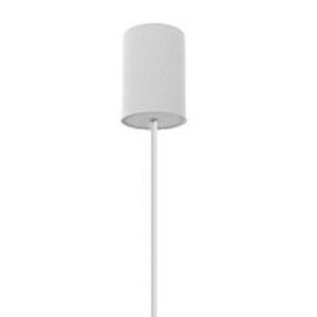 Biała lampa wisząca Turda 8945 abażurowy zwis pokojowy nowoczesny
