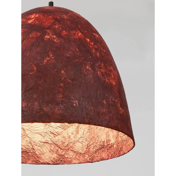 Papierowa wisząca lampa TALVORA LE45313 do salonu czerwona
