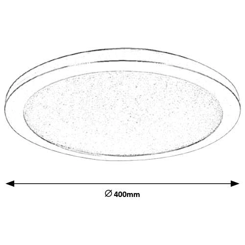 Łazienkowa LAMPA sufitowa JEREMY 5208 Rabalux metalowa OPRAWA okrągła LED 24W 3000K plafon IP44 chrom