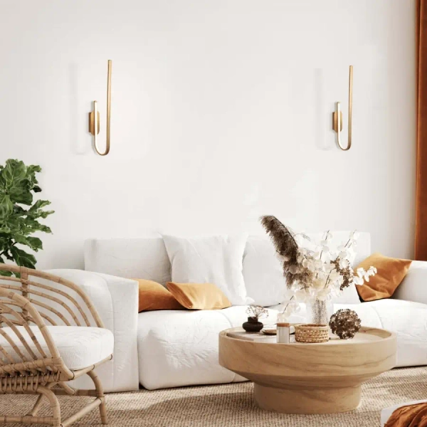 Minimalistyczna ścienna lampa 1935 LED 21W 3000K do sypialni złoty