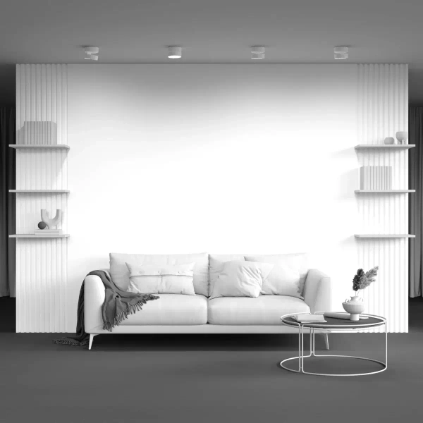 Metalowa lampa sufitowa Onda C024CL-L18W4K LED 18W okrągła biała