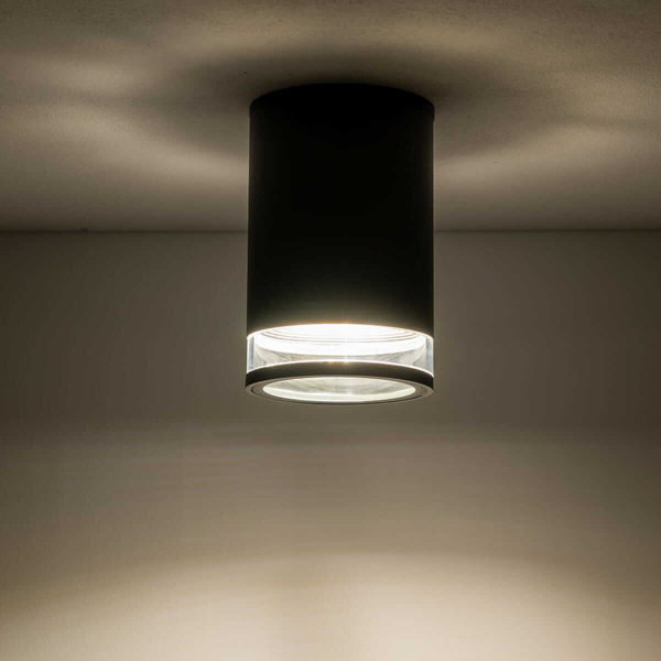 Łazienkowa lampa sufitowa Rock 10687 IP44 downlight metalowy grafitowy