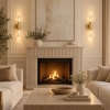 Ryflowana lampa ścienna GLOW ST-DW7790 złota tuba 2xG9 glamour