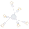 Industrialna LAMPA sufitowa XARA I 54802W-6 Globo druciana OPRAWA metalowy plafon reflektorki sticks pręty białe