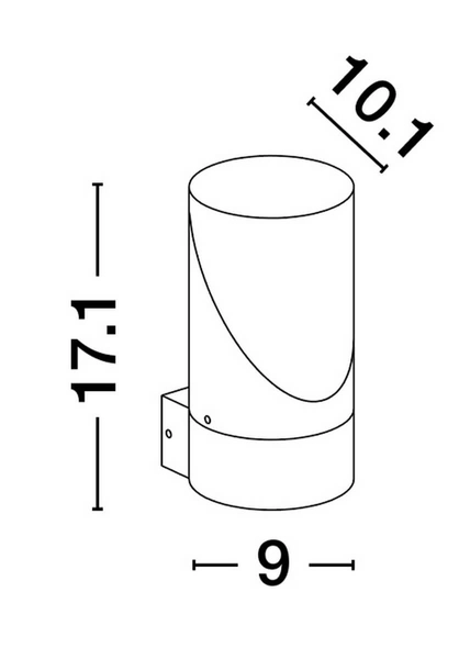 Ścienna lampa do ogrodu BARCA LE71499 Luces Exclusivas kinkiet IP65 grafitowy
