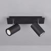 2-płomienna lampa sufitowa VANTOS DL232802400 czarne reflektorki