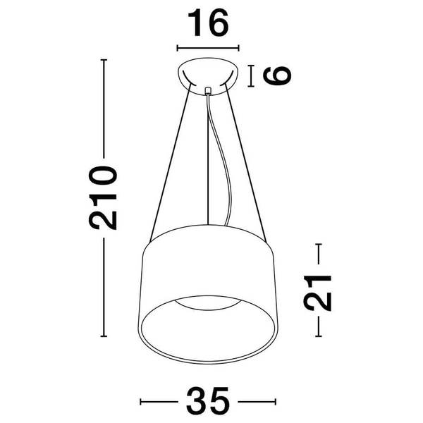 Wisząca lampa do jadalni CAMPANERO LE44807 LED 24W 3000K biała czarna
