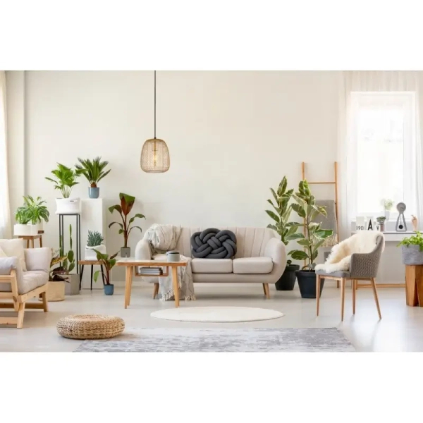 Salonowa lampa wisząca Amiria PND-28612-GD-AMB Italux klatka złoty