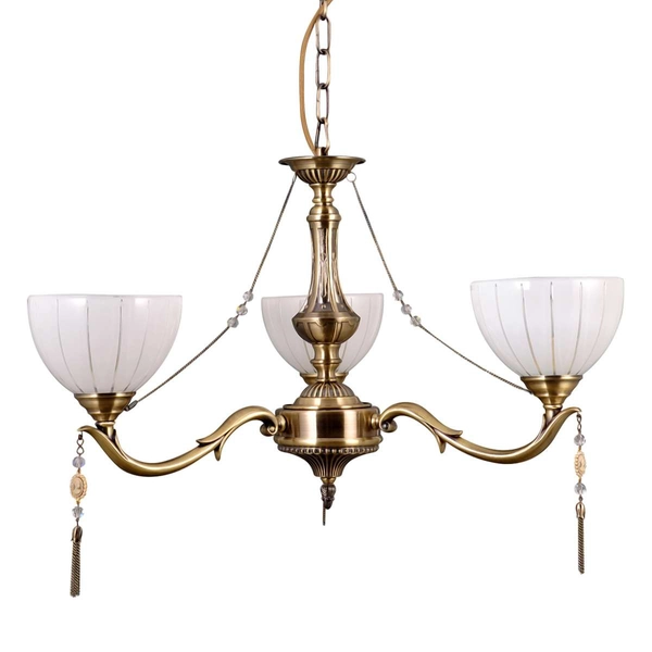 Żyrandol LAMPA wisząca BAXIO MD38445-3 Italux klasyczna OPRAWA biała złota