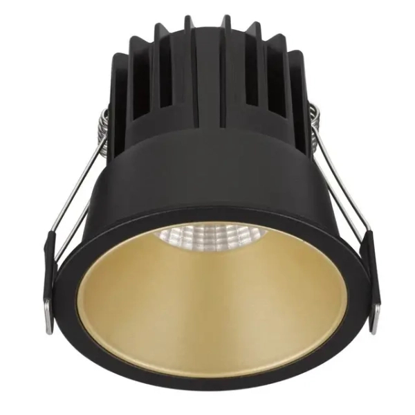 Oczko sufitowe wpustowe ARAMIEL LE65104 LED 13W 3000K czarne złote