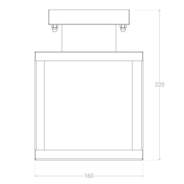 Sufitowa lampa zewnętrzna Gardena Moderno ABR-KZKP-E27 Abruzzo IP44 czarny