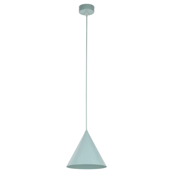 Salonowa lampa wisząca CONO 10074 stożkowa miętowy