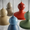 Ceramiczna lampa wisząca Tigali beżowa żółta 5242 1xE27 nad stół