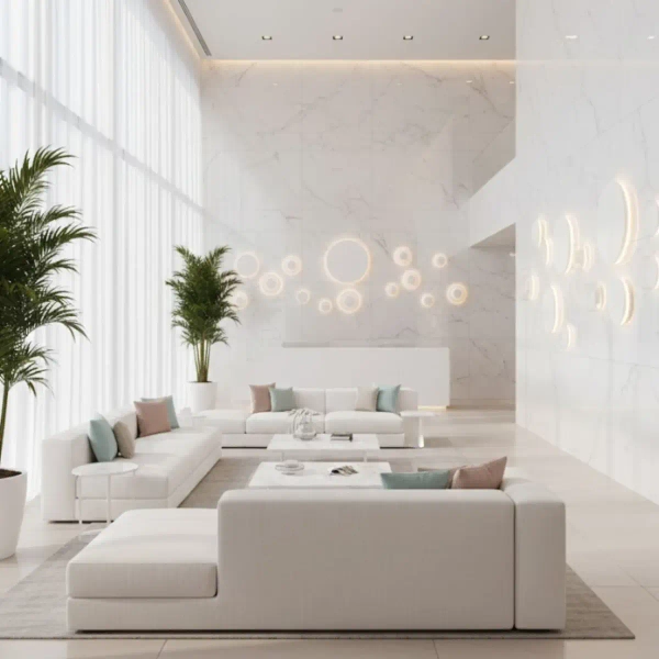 Kinkiet ścienny nowoczesny NYX ST-8293W/15 biały metalowy LED 7W 3000K 15cm na korytarz