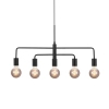 Lampa zwieszana Gloom 2113053003 do salonu metalowa czarny