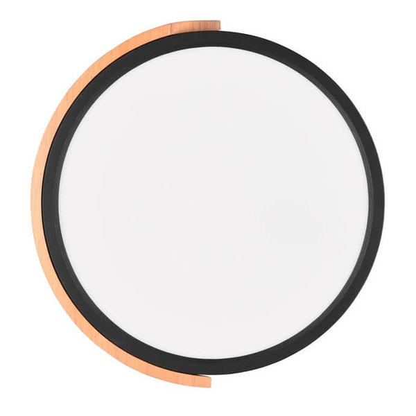 Kuchenny plafon Jano R67201132 LED 20W 3000K okrąg drewniany czarny
