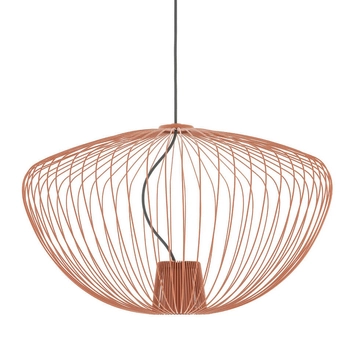 Metalowa lampa wisząca PUMPKIN 11495 druciana terakota
