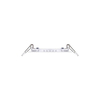 Sufitowa LAMPA wpust SLIM 02810 LED 6W 3200K oczko minimalistyczne białe