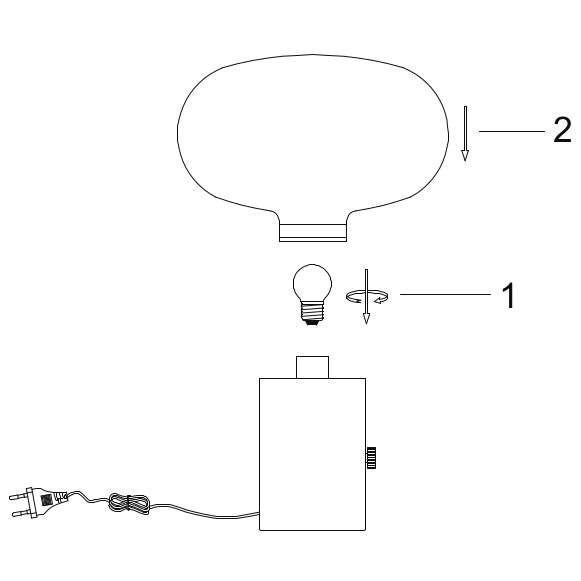 Loftowa LAMPA stołowa CHARLIZE 03520/01/62 Lucide marmurowa LAMPKA stojąca zielona bursztynowa