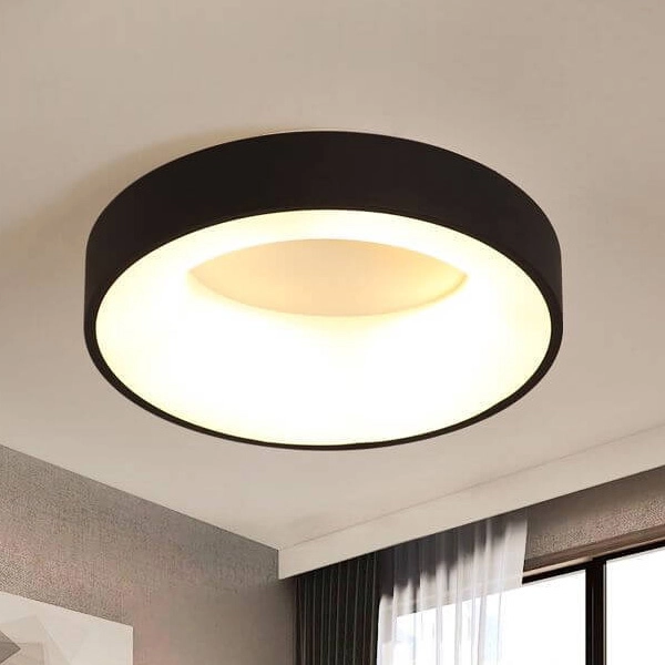 Lampa sufitowa z pilotem MODERN MD1150-40-CY LED 20W 3000K - 5000K czarna