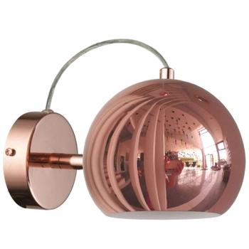 Kinkiet LAMPA ścienna RAME LP-2014/1W Light Prestige metalowa OPRAWA kula ball miedziana OUTLET