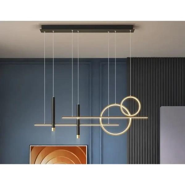 Lampa wisząca Forma CGFORMA390 LED 30W 3000-6000K do salonu złoty czarny