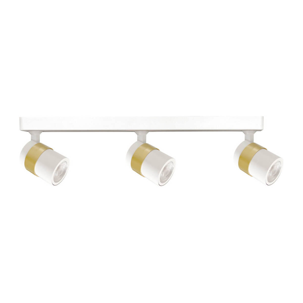 Sufitowa lampa reflektorki Antillo LP-770/3W WH regulowana nad wyspę metal biały złoty
