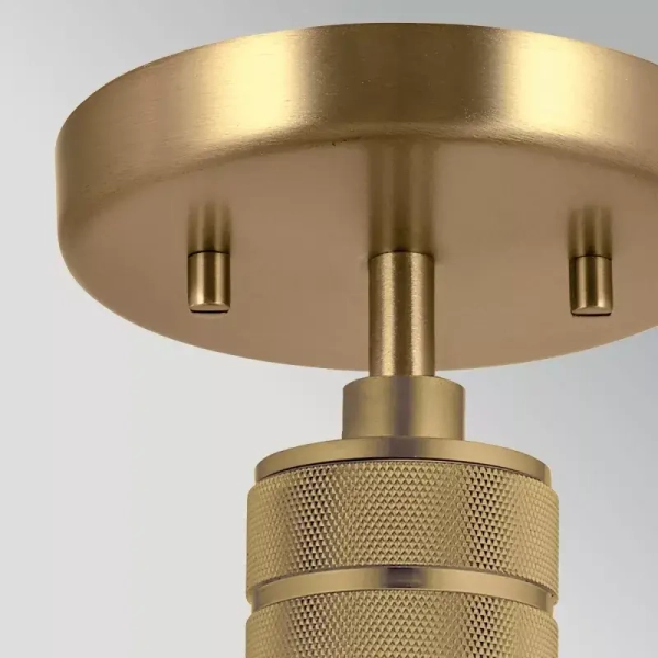 Szklana wisząca lampa Hampstead przydymiona mosiądz pryzmatyczna 1xE27 ELS-HAMPSTEAD-P-PNBR