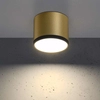 Sufitowa lampa 2275956 okrągła plafon LED 9W 4000K metalowy złoty czarny
