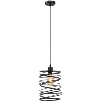 Wisząca lampa pokojowa 6801/1 ZWIS - 01 sprężyna czarna