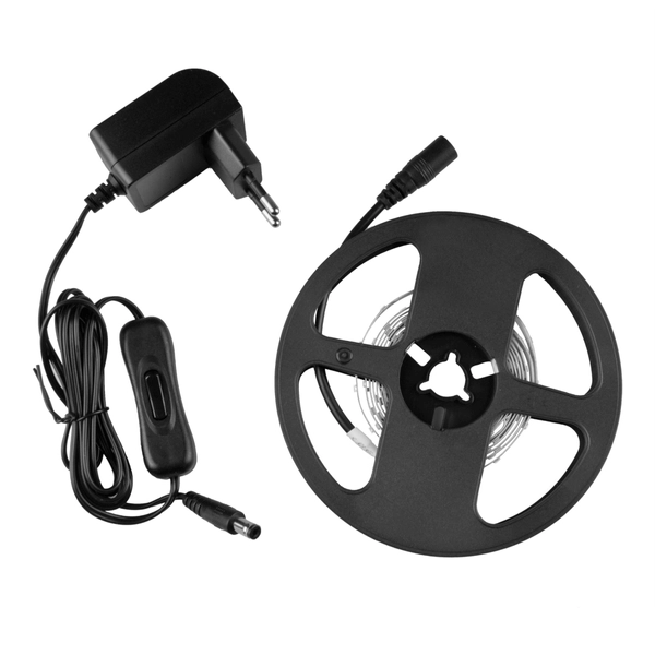 Zestaw taśma LED + zasilacz + włącznik 324160 LED 9W 4000K biała