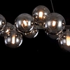 Modernistyczna LAMPA wisząca DALLAS MOD547PL-25CH Maytoni molekuły OPRAWA szklana ZWIS kule balls chrom przydymione