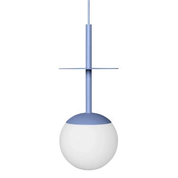 Wiszący metalowa lampa do kuchni PLAAT A PLA199P0 kula niebieski