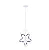 Wisząca lampa dekoracyjna Star gwiazdka czarna biała
