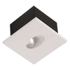 Schodowa LAMPA ścienna HL957L 02616 Ideus podtynkowa OPRAWA metalowa LED 3W 4000K kwadratowy WPUST biały