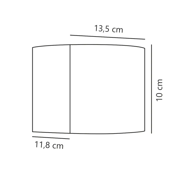 Elewacyjna lampa góra-dół Milda 2418351050 LED 4,9W 3000K IP44 antracyt
