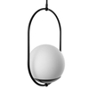 Modernistyczna lampa wisząca Koban KOB122P0 kulista czarna biała